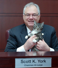 Photo of Chairman York and Cat
